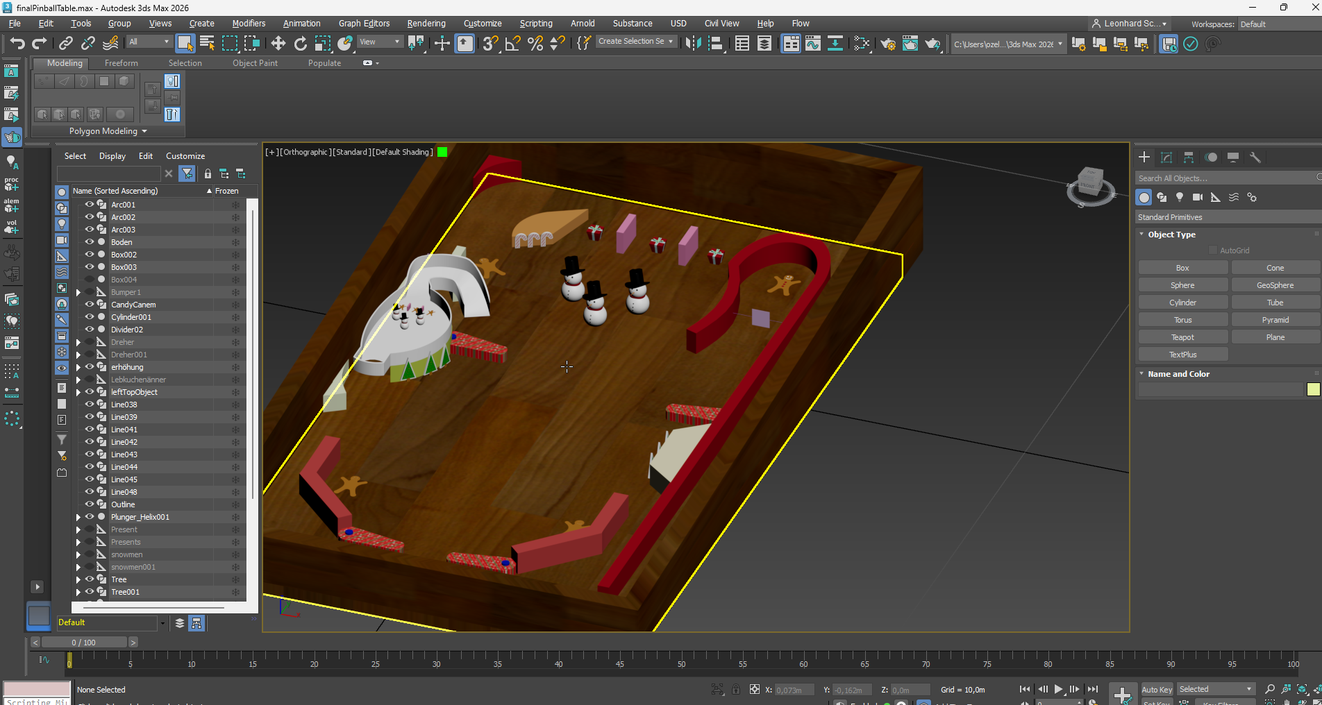 Final Table Assembly in 3DS Max
